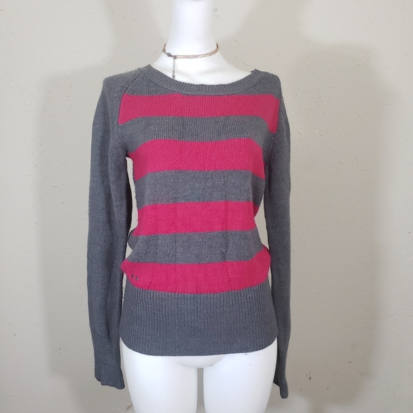 Converse one star boat neck striped sweater size S - Picture 1 of 8